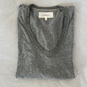 THE GREAT. U-neck Tee